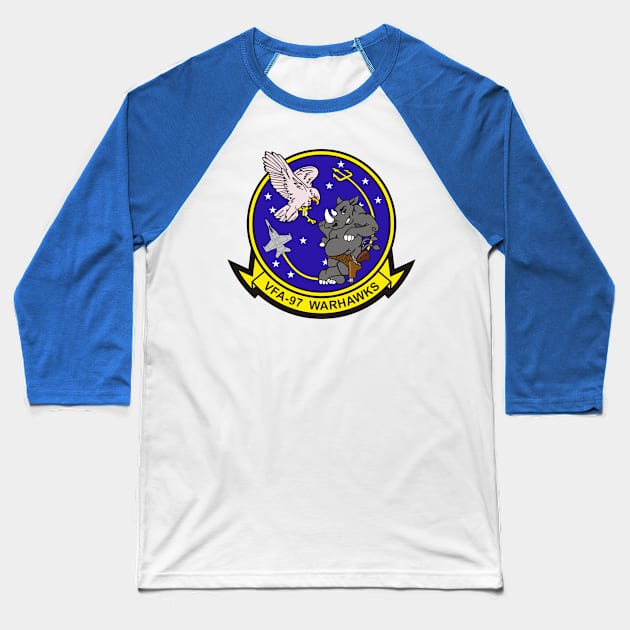 F/A18 Rhino - VFA97 Warhawks Baseball T-Shirt by MBK